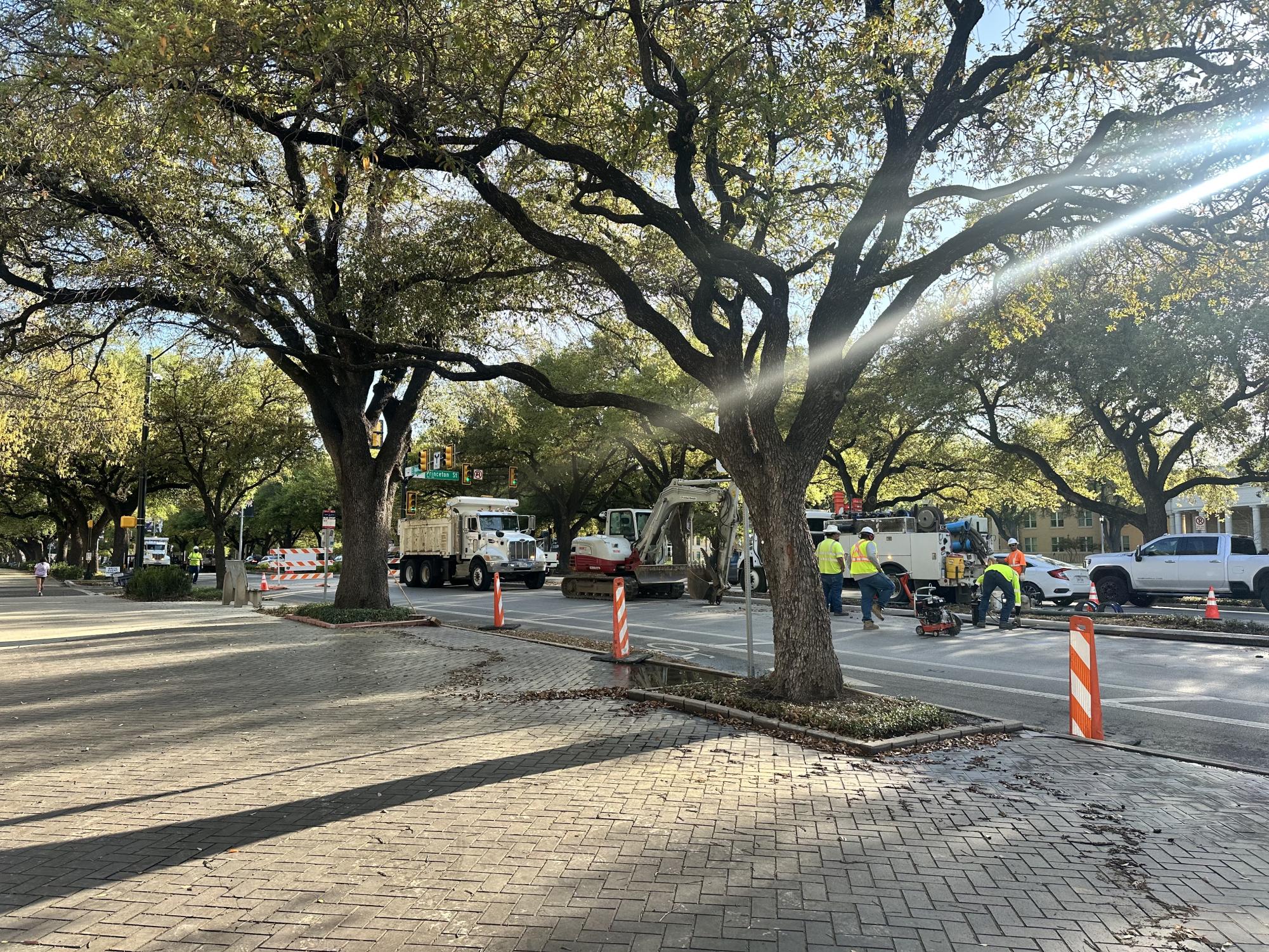 City officials have been notified of the ruptured line that flooded streets and sidewalks.