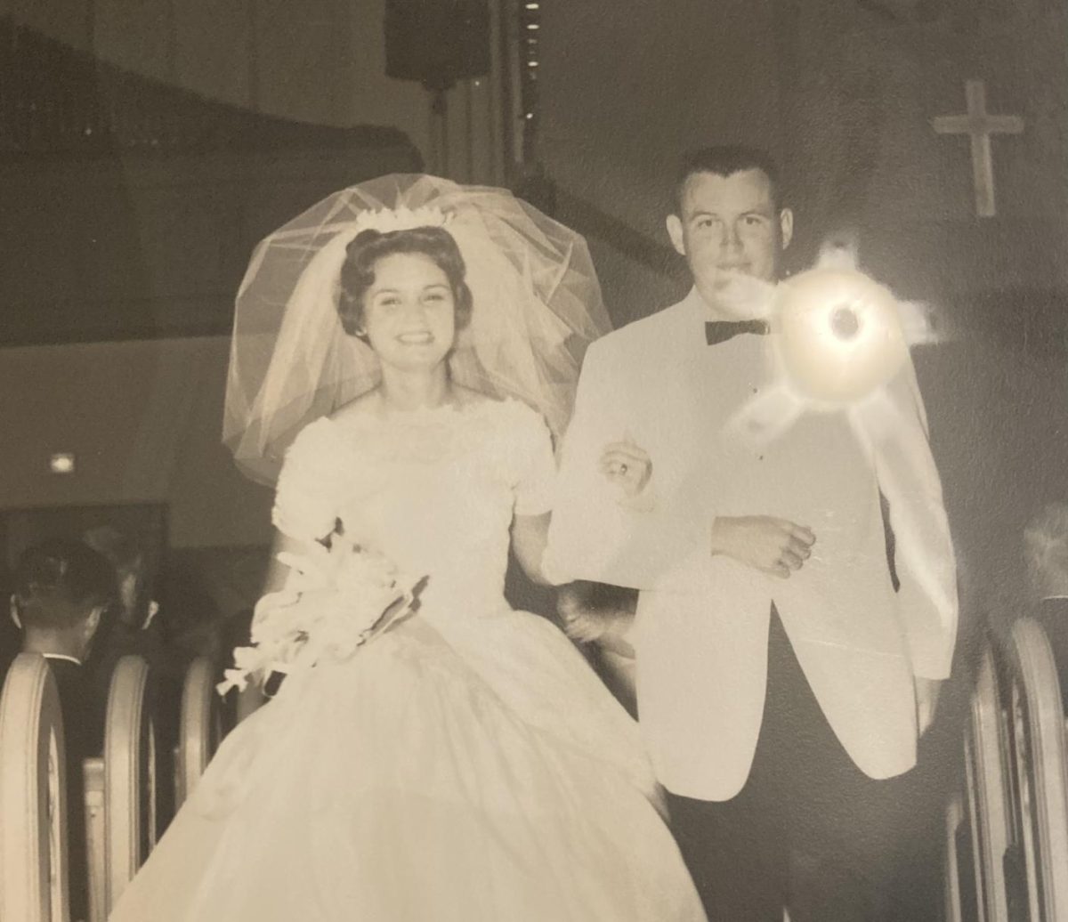 Andy and Sue Barham on their wedding day. (Courtesy of the Barhams)