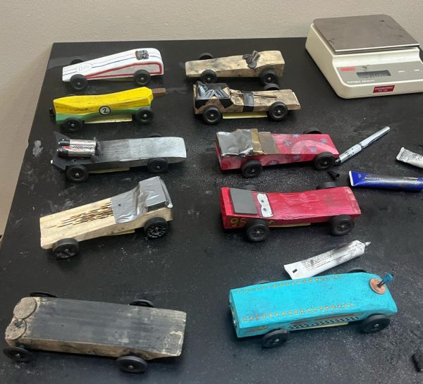 Cars built by engineering students for this year's competition.