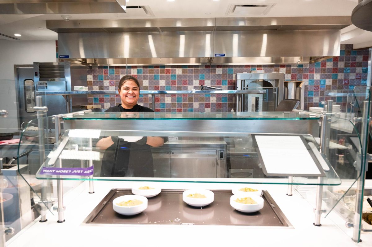 Staff is serving up smiles along with a meal at Gutierrez Hall in Fort Worth, Texas Sep. 14, 2025. (TCU360/Nghia Tran)
