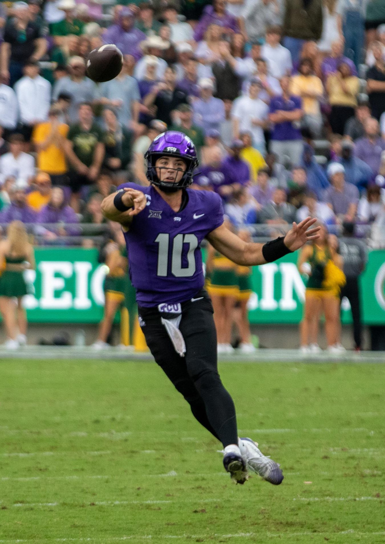 After over two hours of lightning delays, the Horned Frogs eventually outscored Baylor 42-36. 