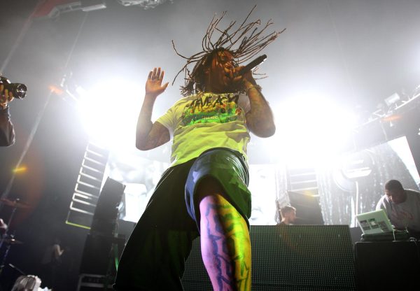 Waka Flocka Flame preforming at Aokify America Tour in New York on Nov. 1, 2013. (Donald Traill/Invision/AP)