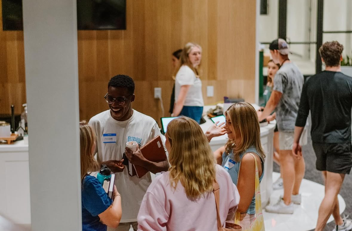 TCU students gather for College Night at the Paradox Church. (Photo courtesy of The Paradox Church)