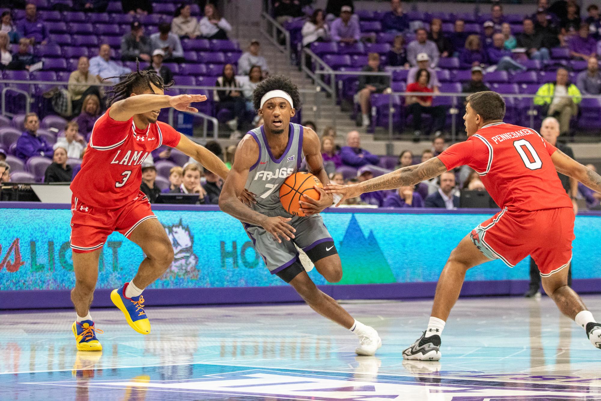 A second-half surge helped TCU men's basketball hold off Lamar 78-65.