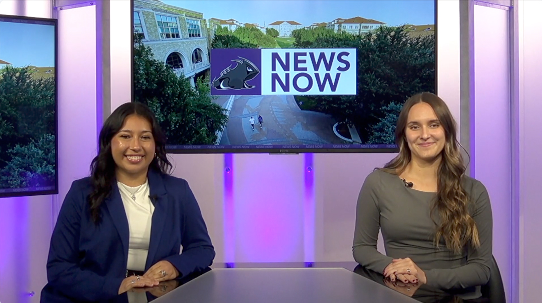 Alexis Garcia (left) and Faith Lester anchor the Monday Morning Show for Nov. 17, 2025.