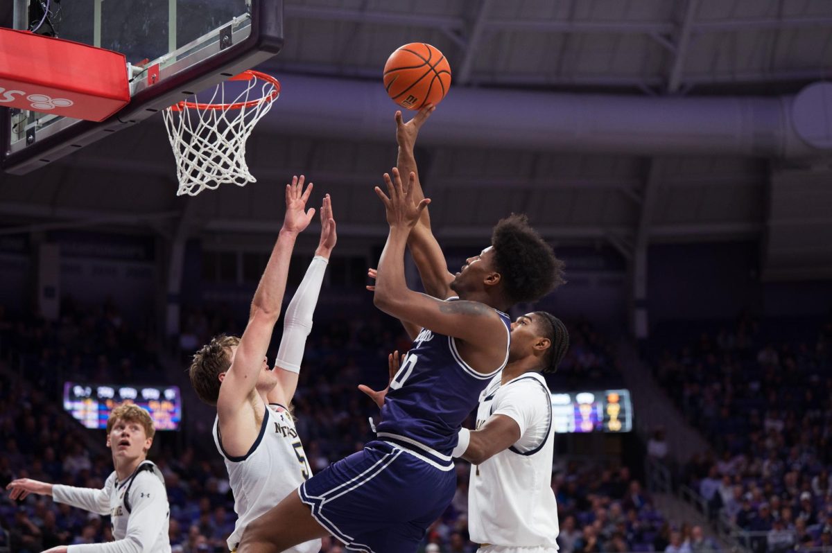 TCU guard Jace Posey hits a jump shot at Schollmaier Arena in Fort Worth, Texas, Dec. 5, 2025. The TCU Horned Frogs lost to the Notre Dame Fighting Irish 85-87. (TCU360/Keegan Schmidt)