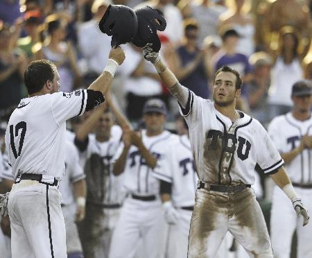 Purke gets record-breaking win, TCU beats UCLA 6-2