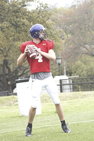 Freshman quarterback adjusts to new life on campus