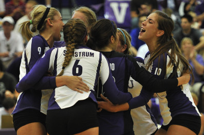 TCU volleyball beat the Scarlet Knights