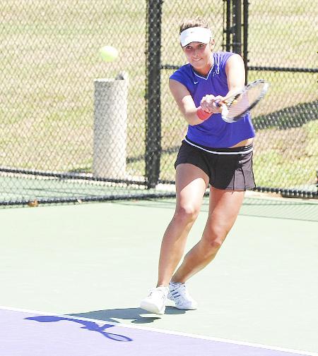 Conference foes fall to womens tennis team