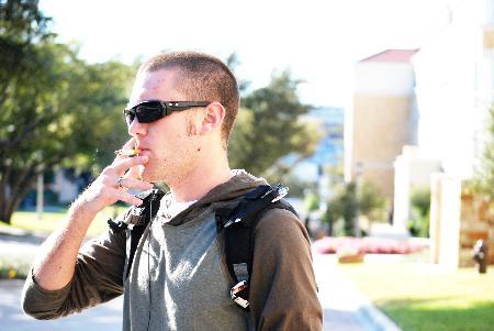 Students fume over campus smokers