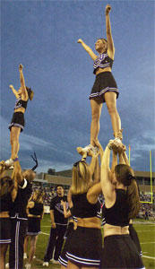 Cheer stunt declared unsafe, banned