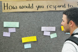 Bulletin boards provide forums for student discussion