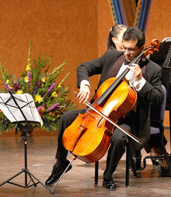 Cellist credits education for success