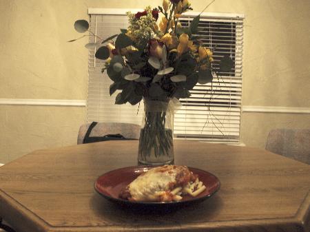 Romantic dinner for two: Chicken Parmesan