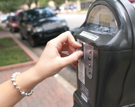 Parking meters installed near campus