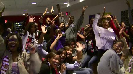 Students celebrate Obamas presidential victory